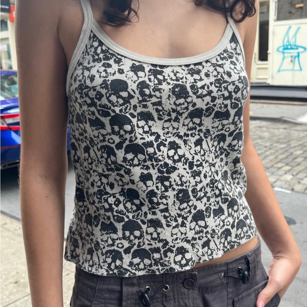 brandy Melville Skylar Skull Tank